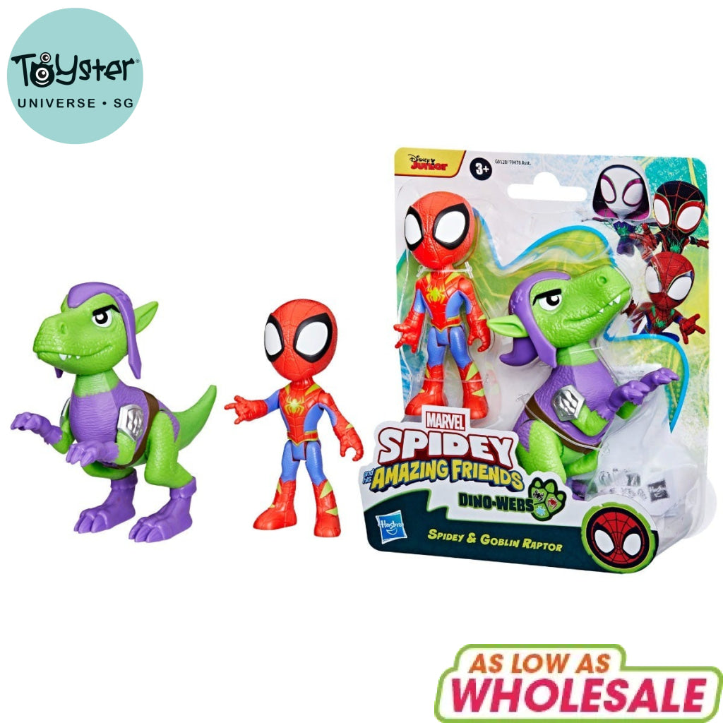 Marvel SAF Hero Dino Webs - Spidey & Goblin Raptor - Marvel