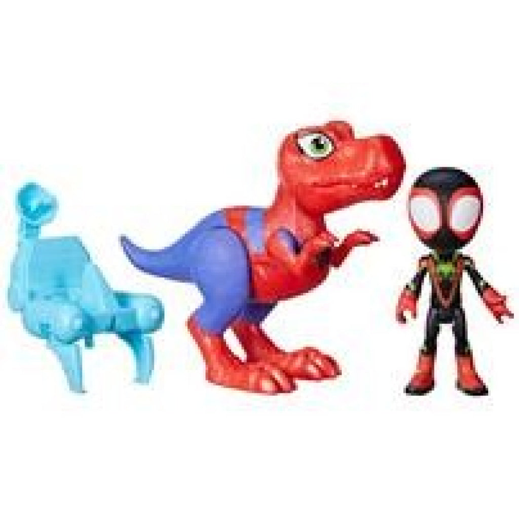 Marvel SAF L Dino Hero Spidey Rex & Miles Spin Morales - Marvel