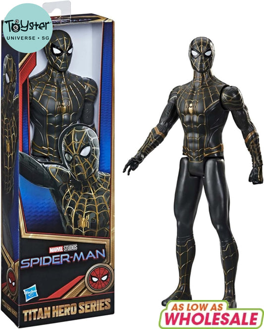 Marvel Spider-Man 3 Movie Titan Hero Series Black & Gold Suit Spider-Man Action Figure - Marvel