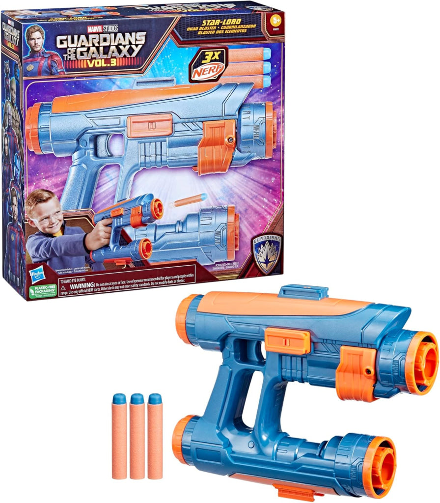 Marvel Studios’ Guardians Of The Galaxy Vol. 3 Nerf Star-Lord Quad Blaster