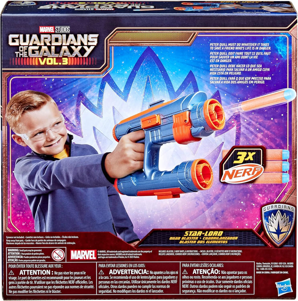 Marvel Studios’ Guardians Of The Galaxy Vol. 3 Nerf Star-Lord Quad Blaster
