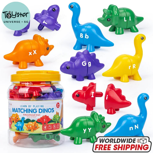 Matching Dinosaur Toy With storage bucket