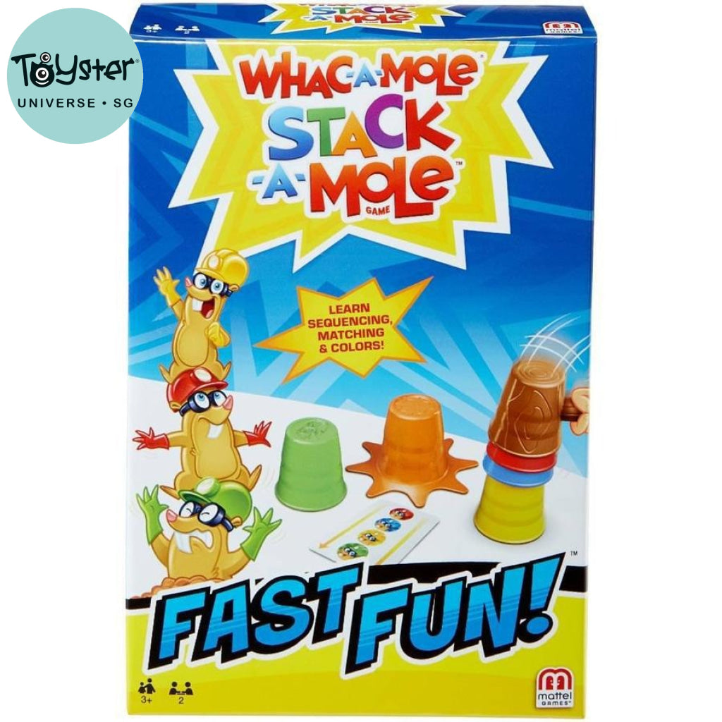 Mattel Fast Fun Whac-A-Mole Stack-A-Mole