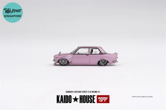 Mini Gt X Kaido 1:64 Datsun Street 510 Nismo V1 Pink Diecast Model Car