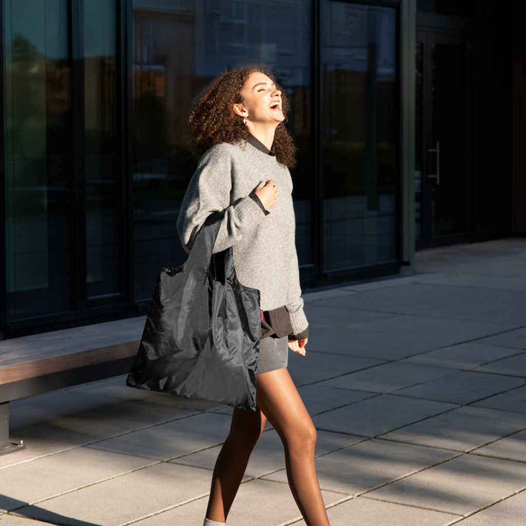 mini maxi shopper black