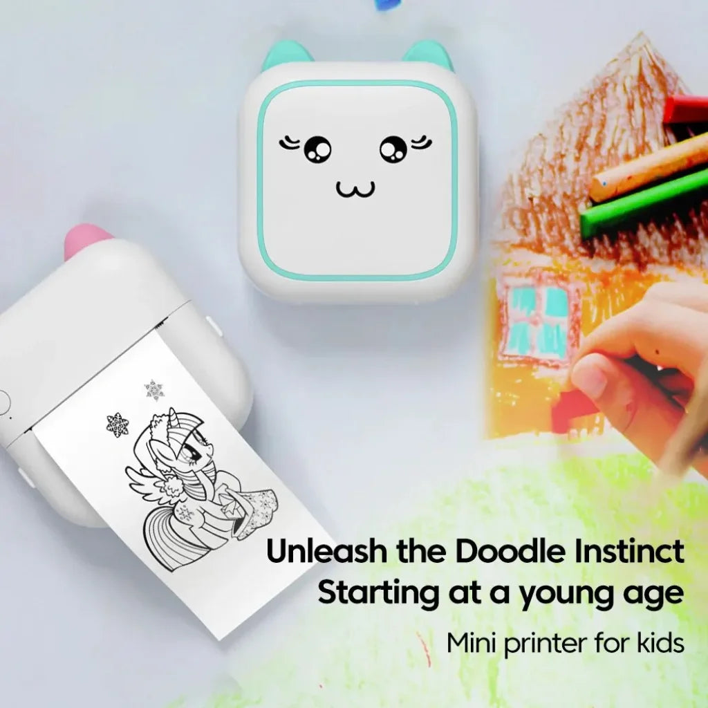 Mini Printer Thermal Adhesive Labels Printer - TOYSTER.SG – Toyster ...