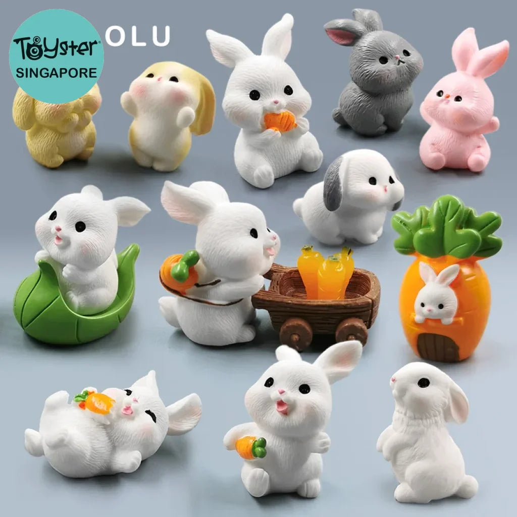 Miniature Rabbit Figurines