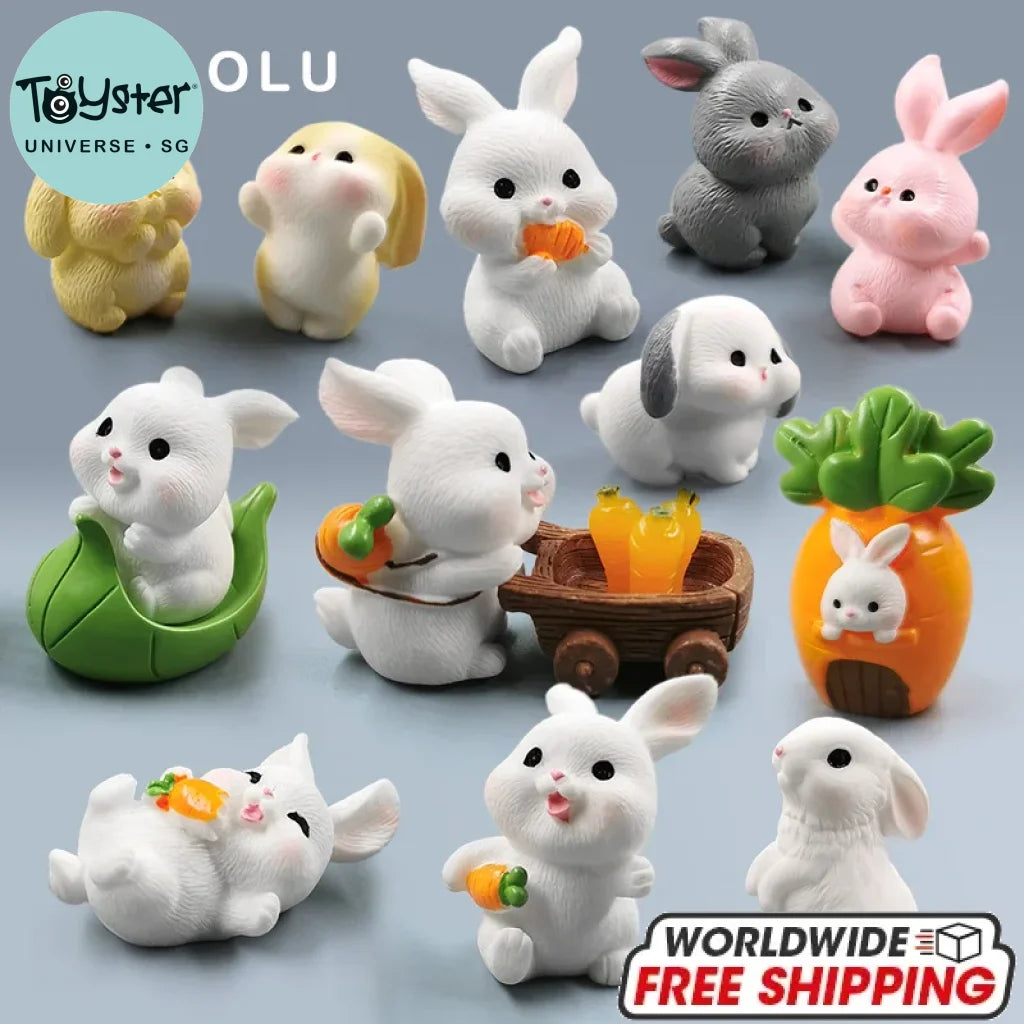 Miniature Rabbit Figurines