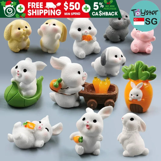 Miniature Rabbit Figurines