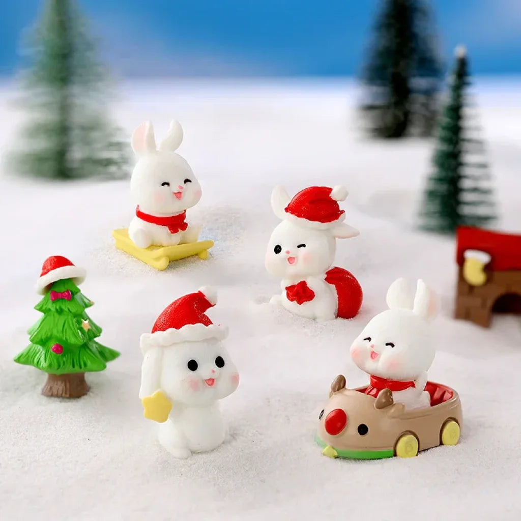 Miniature Rabbit Figurines