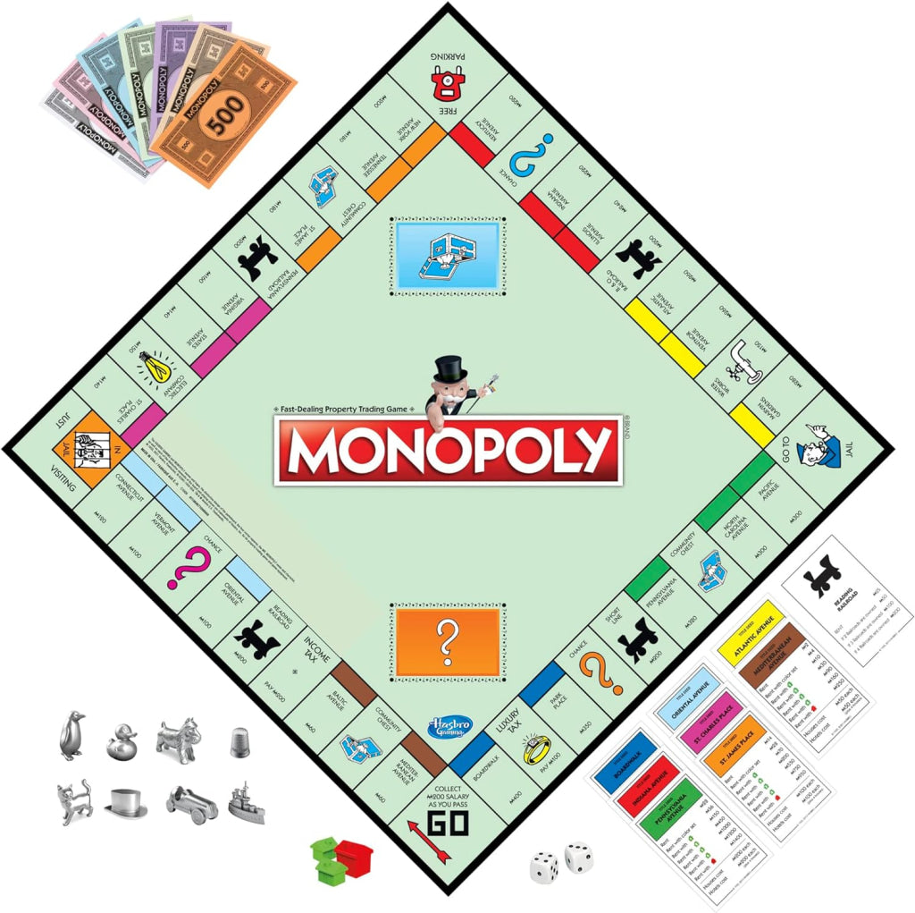 Monopoly Family Board Game (Token Vote Edition) Hasbro Gaming