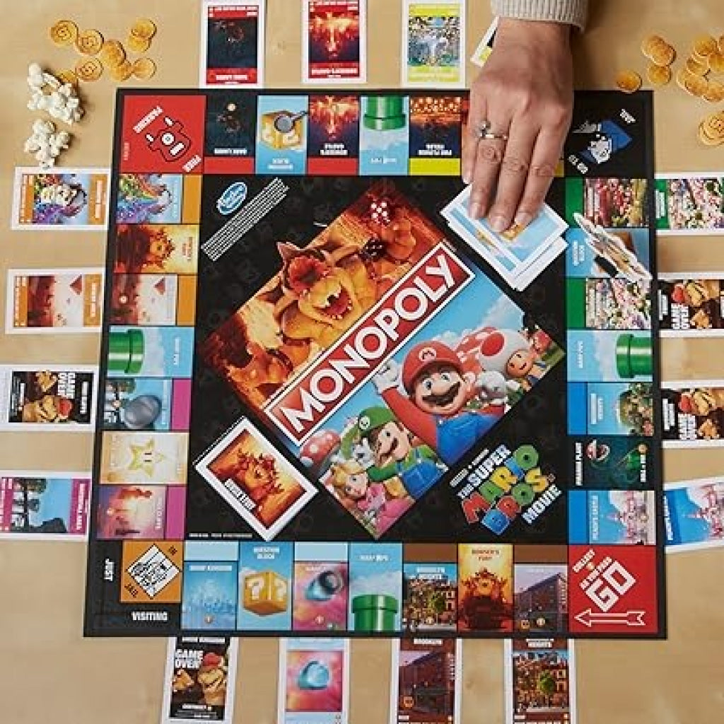 Monopoly The Super Mario Bros. Movie Edition Kids Board Game Hasbro Gaming