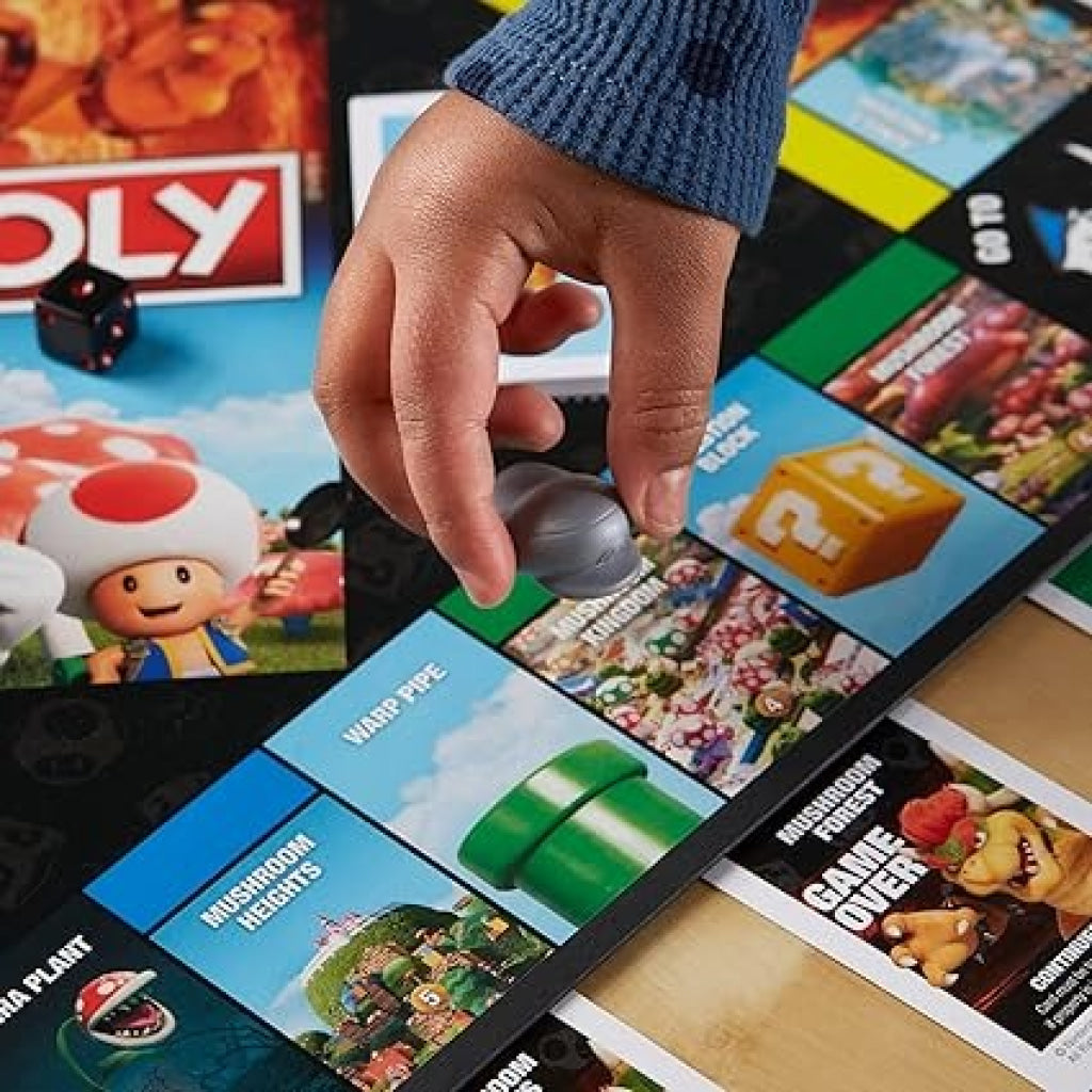 Monopoly The Super Mario Bros. Movie Edition Kids Board Game Hasbro Gaming