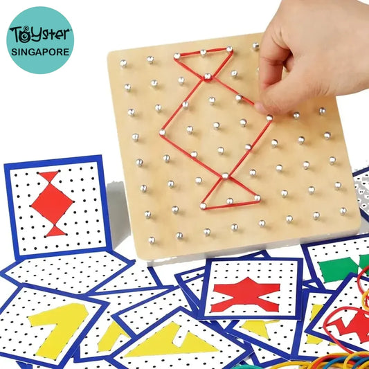 Montessori Educational Kids Baby Creative Toy Graphics Math Pattern Blocks