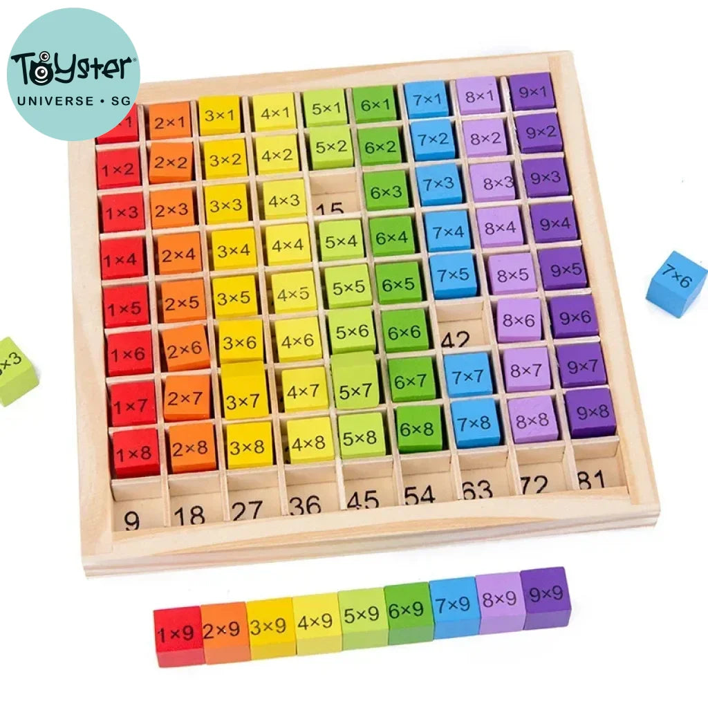 Montessori Educational Wooden 99 Multiplication Table