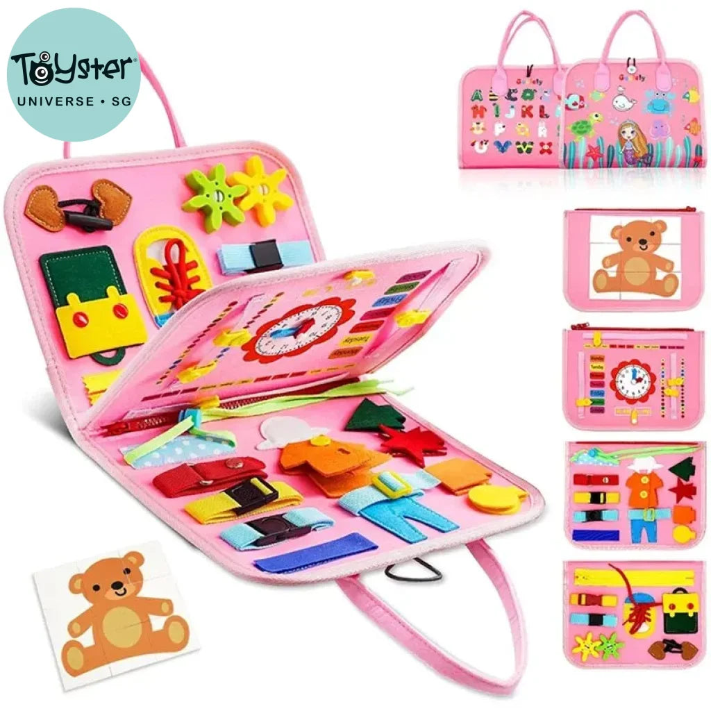 Montessori Kids Travel Toy Felt Activity Books