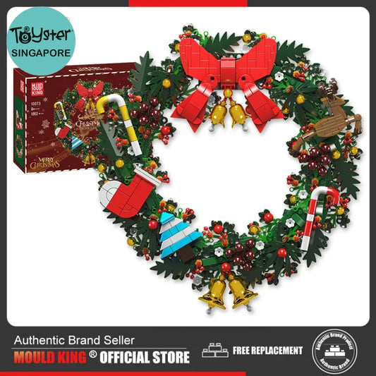 Mould King 10073 10074 Christmas Eucalyptus Wreath And Dried Flower Mould King