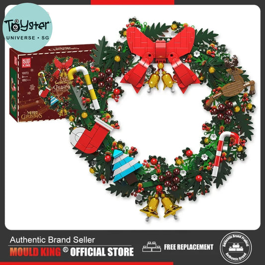 Mould King 10073 10074 Christmas Eucalyptus Wreath And Dried Flower Mould King