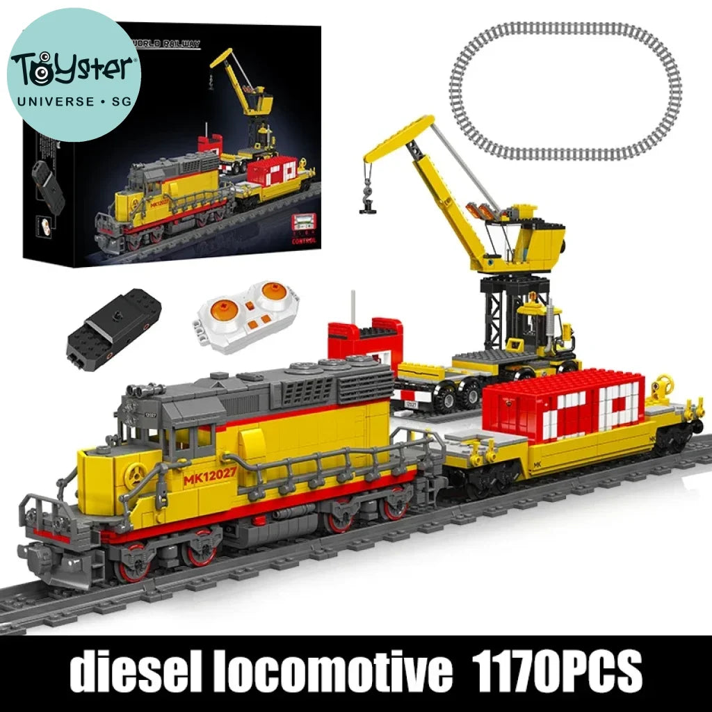 Mould King 12027 Remote Control EMD SD40-2 Diesel Locomotive Model RC ...