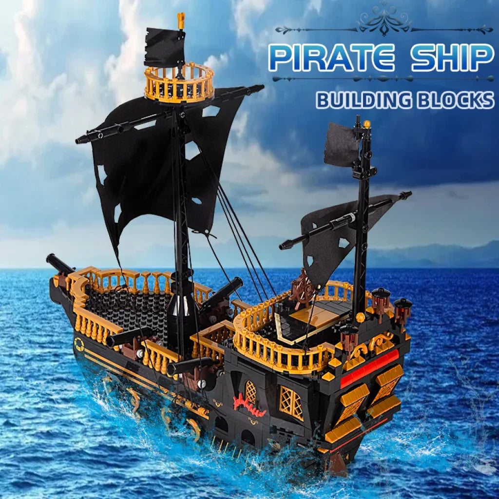 Gull Blocks MOULD KING 13083 Gull Pirates Ship Building Blocks Boat - TOYSTER.SG ...