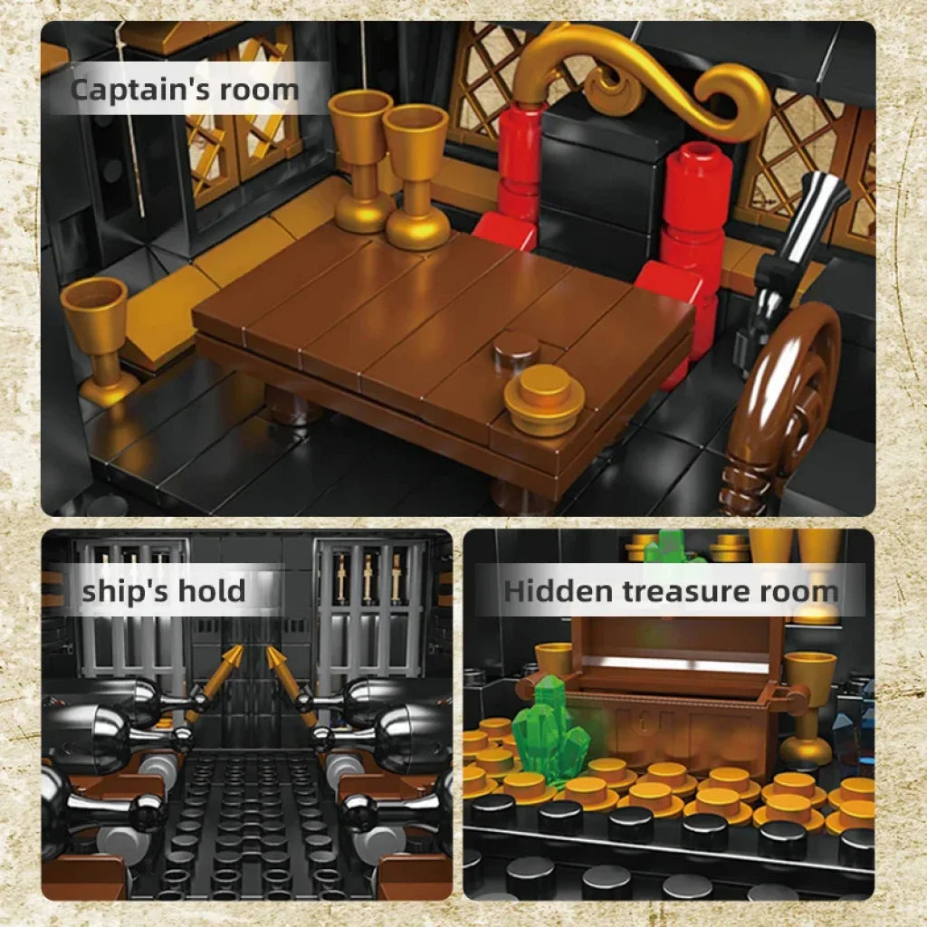 Gull Blocks MOULD KING 13083 Gull Pirates Ship Building Blocks Boat - TOYSTER.SG ...