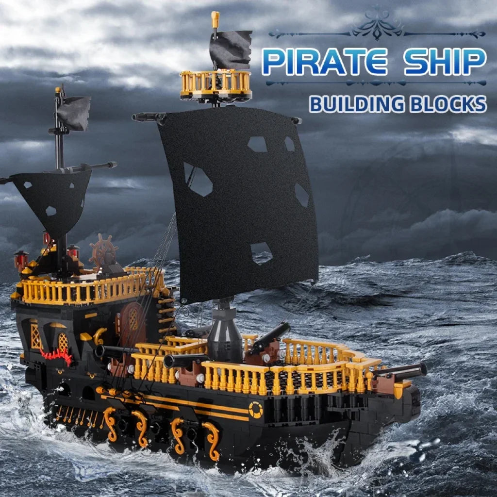 Gull Blocks MOULD KING 13083 Gull Pirates Ship Building Blocks Boat - TOYSTER.SG ...