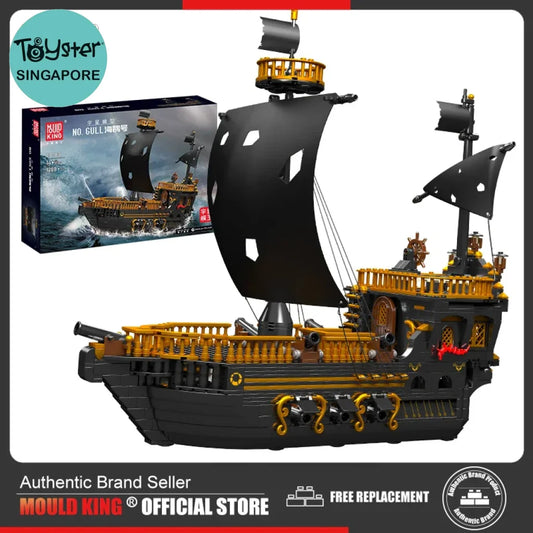 Mould King 13083 Gull Pirates Ship Building Blocks Boat
