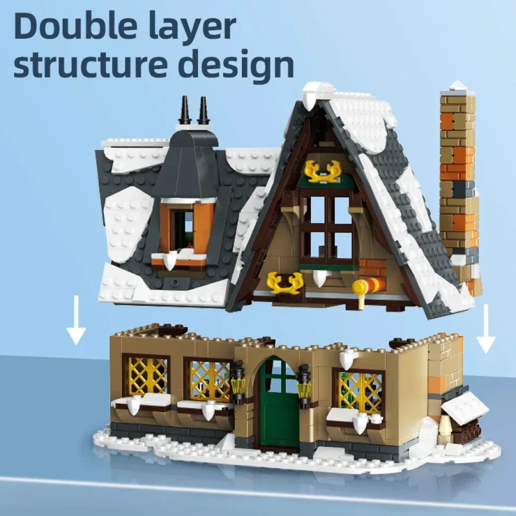 Mould King 16049 Creative Toys Christmas Cottage House Building Blocks Mould King