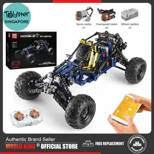 Mould King 18018 Climbing Car The Moc-3028 Lightning App Remote Control