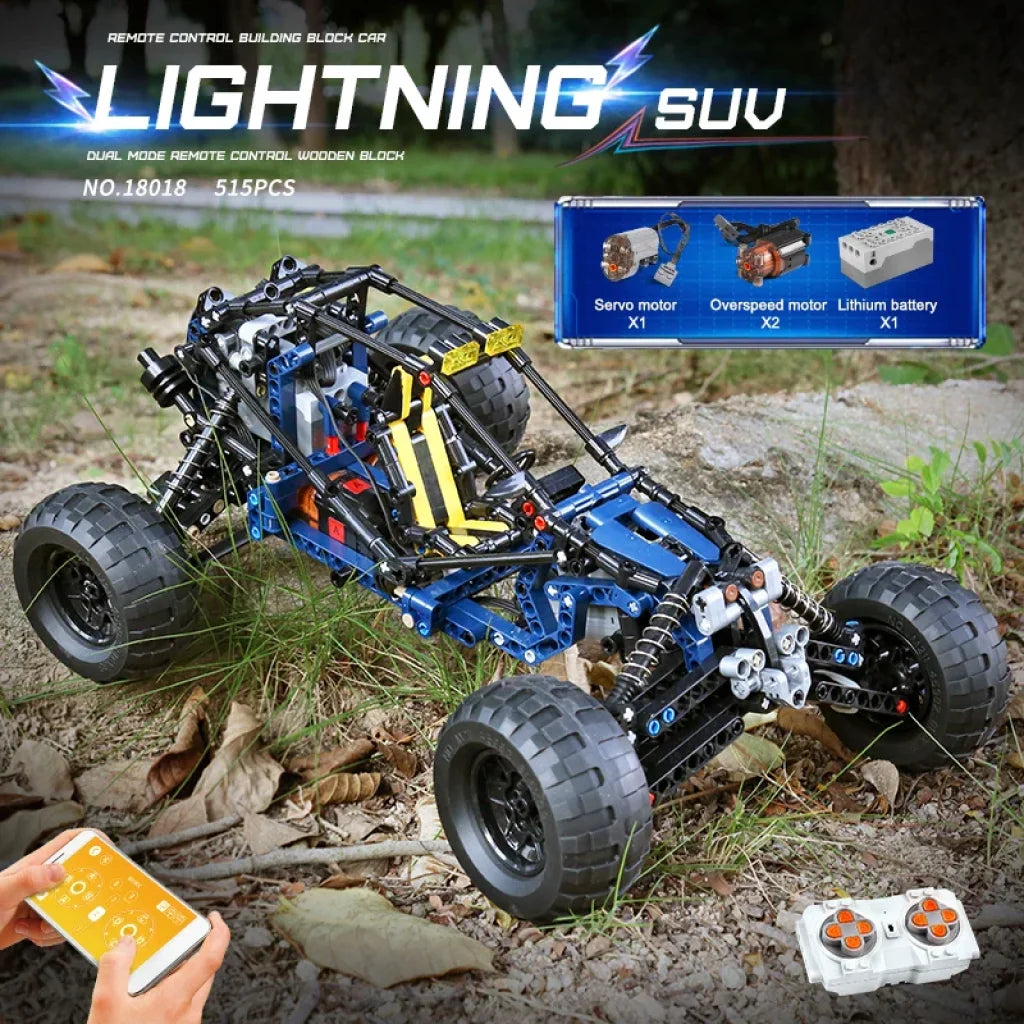 Mould King 18018 Climbing Car The Moc-3028 Lightning App Remote Control