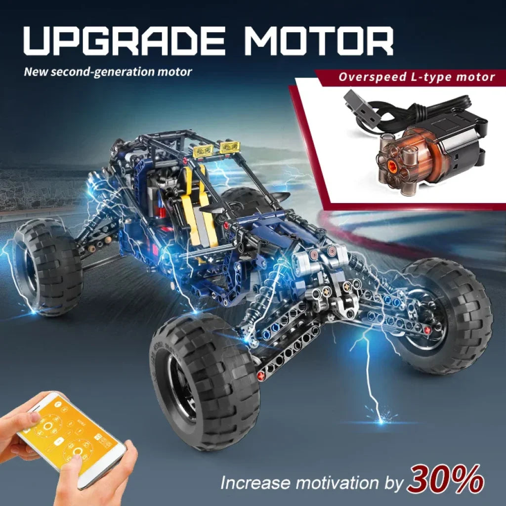 Mould King 18018 Climbing Car The Moc-3028 Lightning App Remote Control