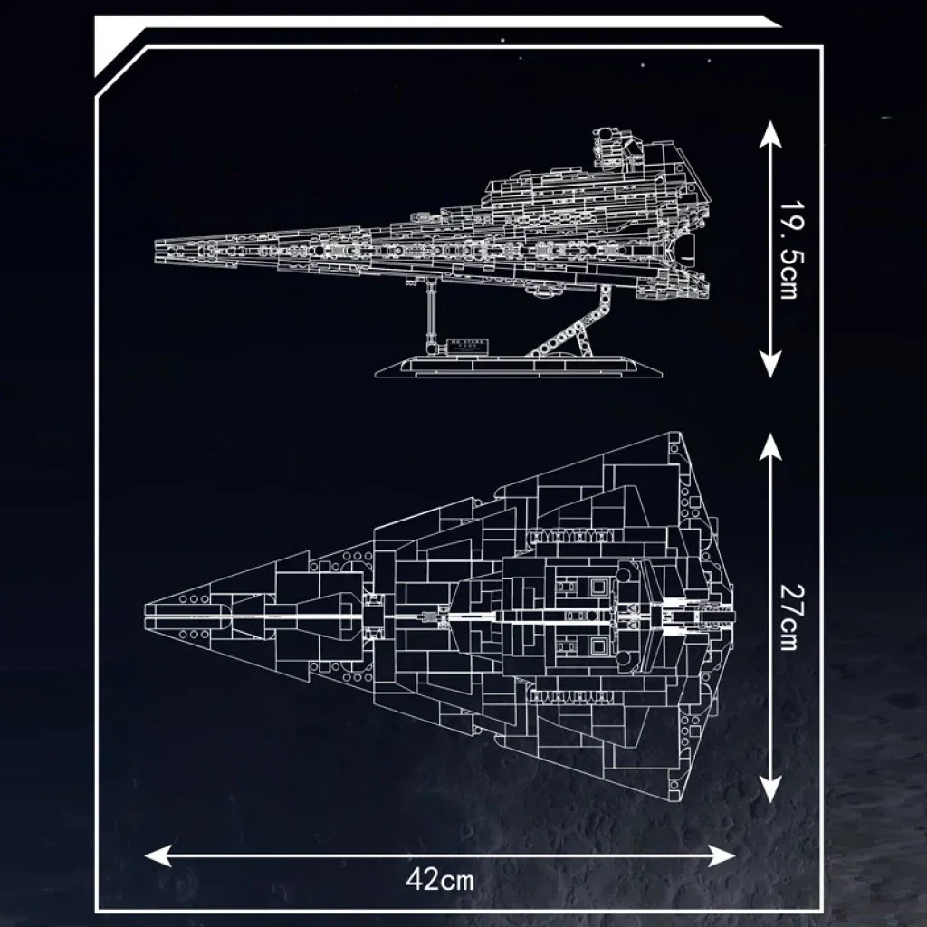 Mould King 21073 Star Plan Imperial Ship Model Mould King