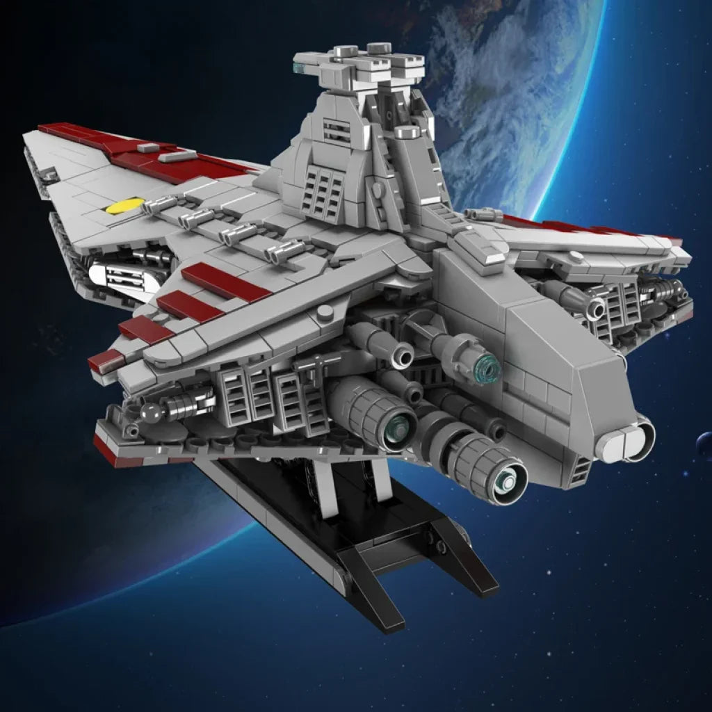 Mould King 21074 Star Plan Building Block The Moc Republic Attack Cruiser Model Assembly Fighter