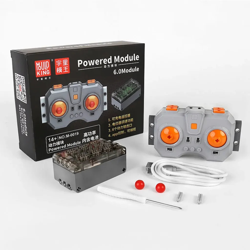 Mould King Motor And Battery Box Kit Technical Car 4.0 6.0 Fast Speed Charging Powered Module