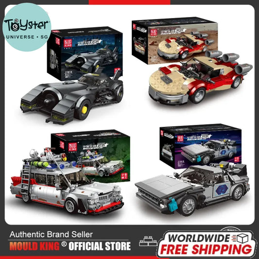 Mould King Racing Airship Car With Display Case Building Blocks