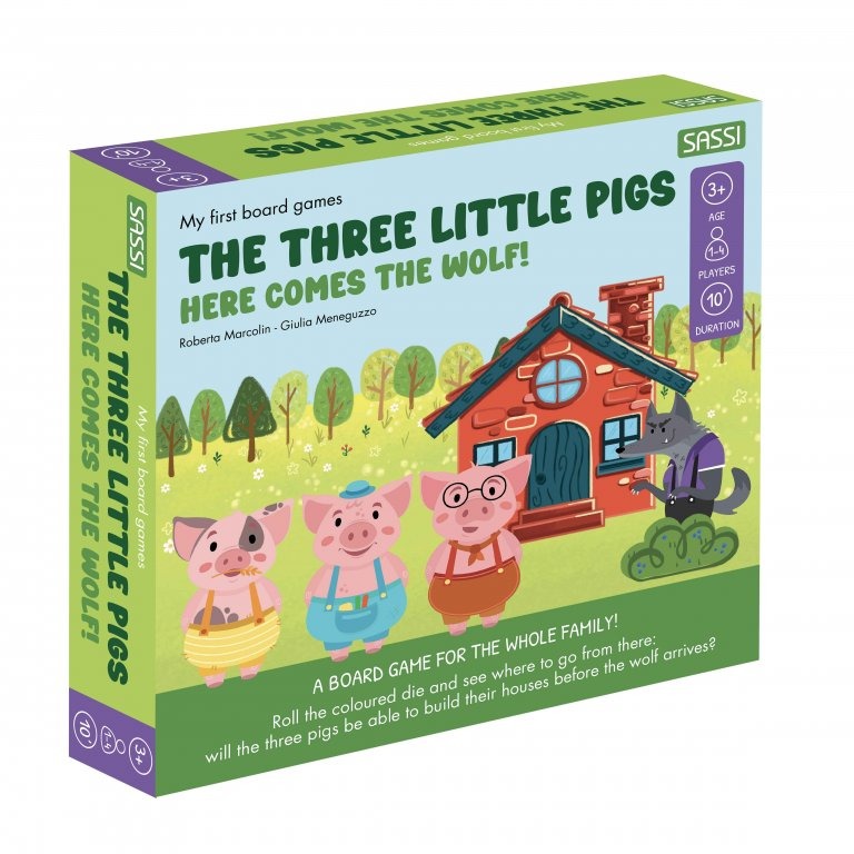 Sassi My First Board Games: The Three Little Pigs - Here Comes the Wolf!