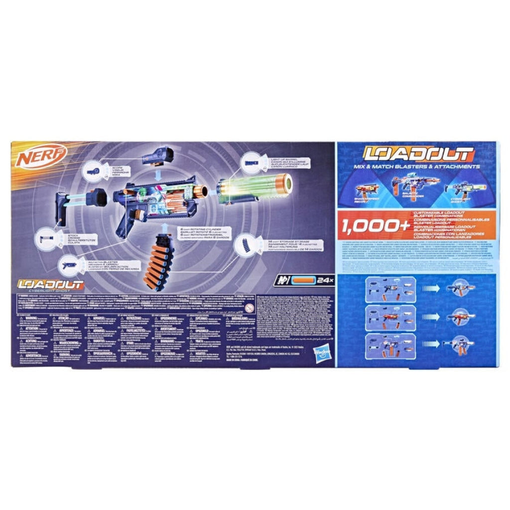 NERF Loadout Cyberlight Ghost Blaster - Nerf