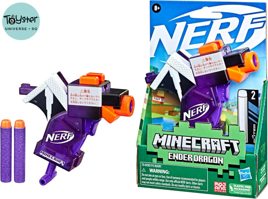 NERF MicroShots Minecraft Ender Dragon Mini Blaster - Nerf