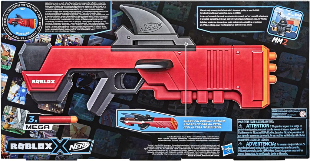 Nerf Roblox Mm2: Shark Seeker Dart Blaster Nerf