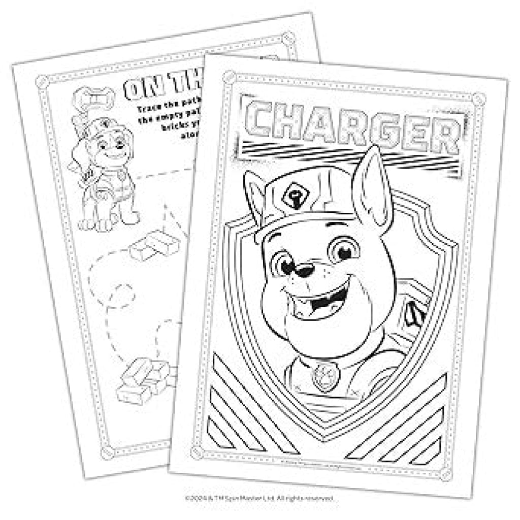 Nickelodeon Rubble & Crew Coloring and Activity Book with Shaped Crayons - Nickelodeon