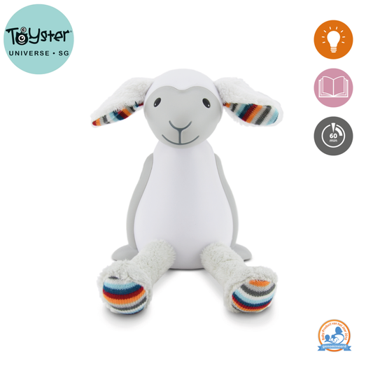Nightlight with Auto Shut-Off - Fin the Sheep - Grey - Nightlight