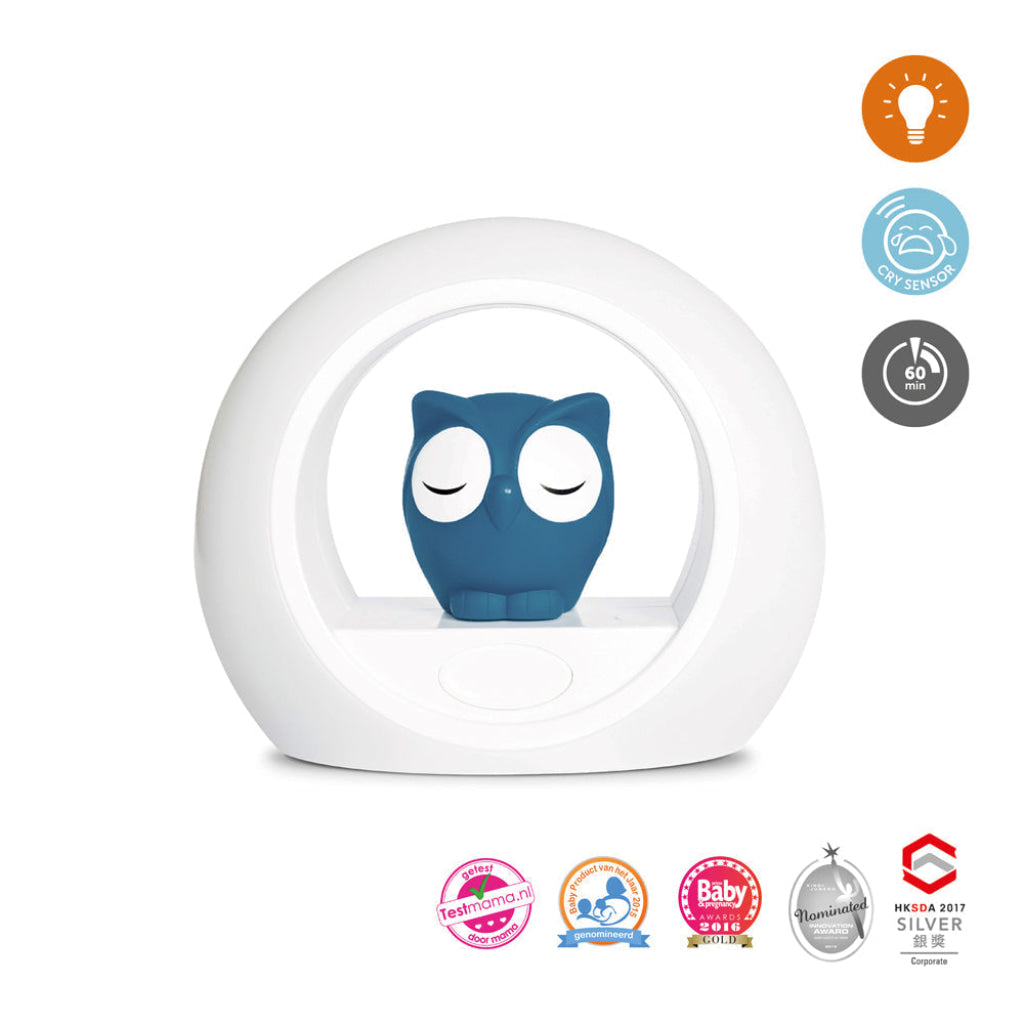 Nightlight with Cry Sensor - Lou the Owl - Blue - Nightlight