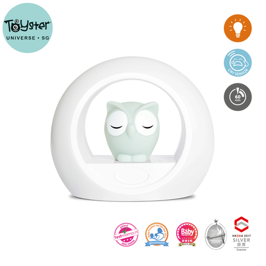 Nightlight with Cry Sensor - Lou the Owl - Grey - Nightlight
