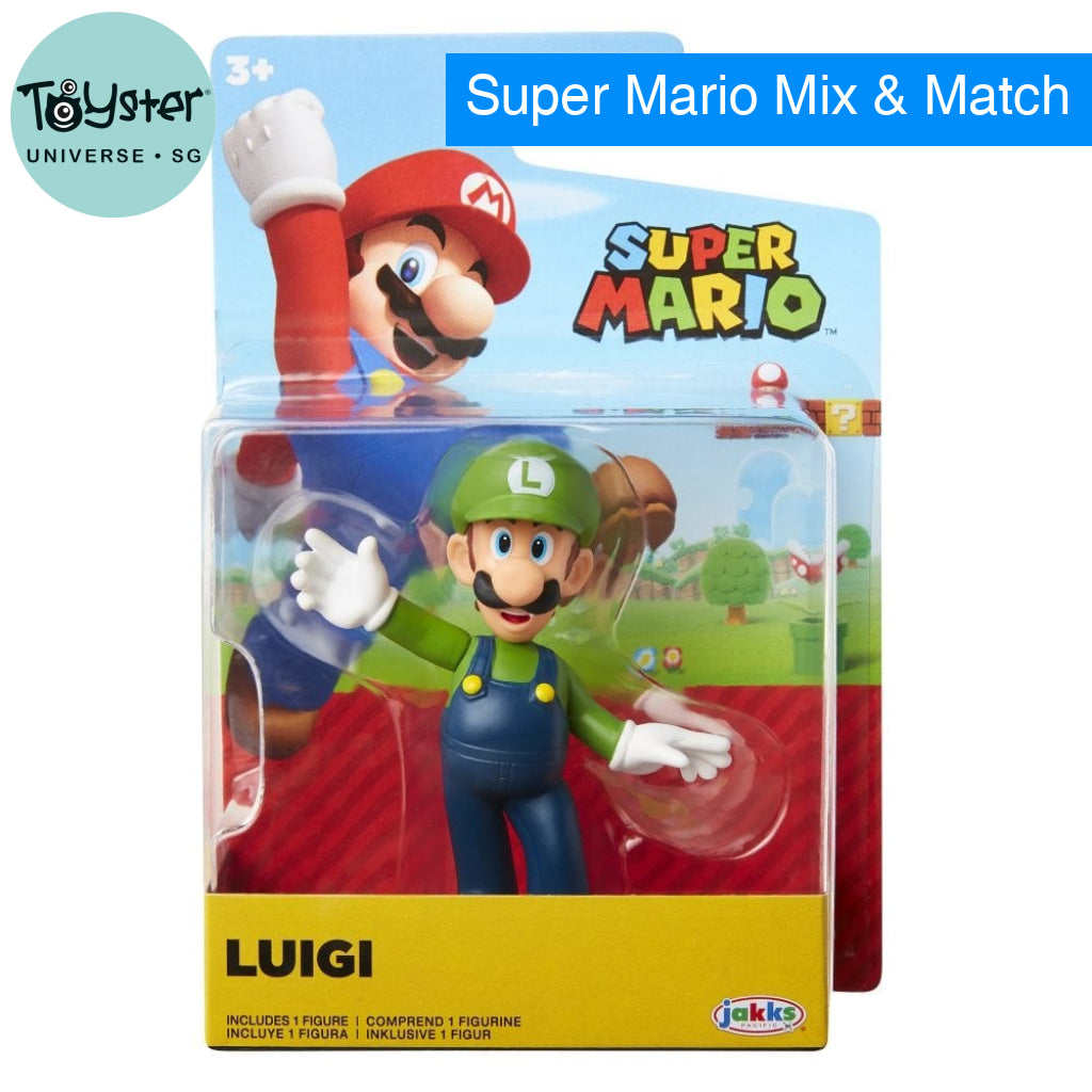 Nintendo Luigi Spread Arms 2.5-inch Articulated Figure - Nintendo