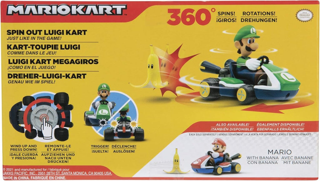 Nintendo Spin Out Mario Kart 2.5-inch - Lugi - Nintendo