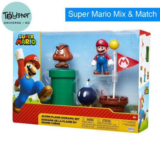 Nintendo Super Mario 2.5’’ Acorn Plains Diorama Set Nintendo