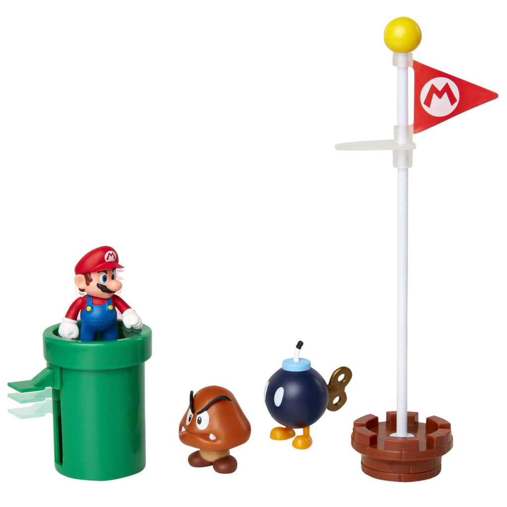 Nintendo Super Mario 2.5’’ Acorn Plains Diorama Set Nintendo