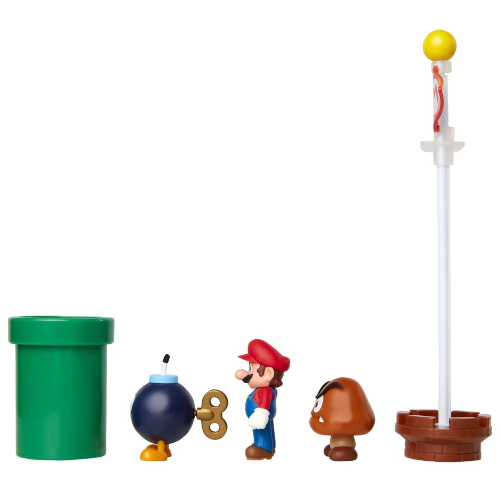 Nintendo Super Mario 2.5’’ Acorn Plains Diorama Set Nintendo