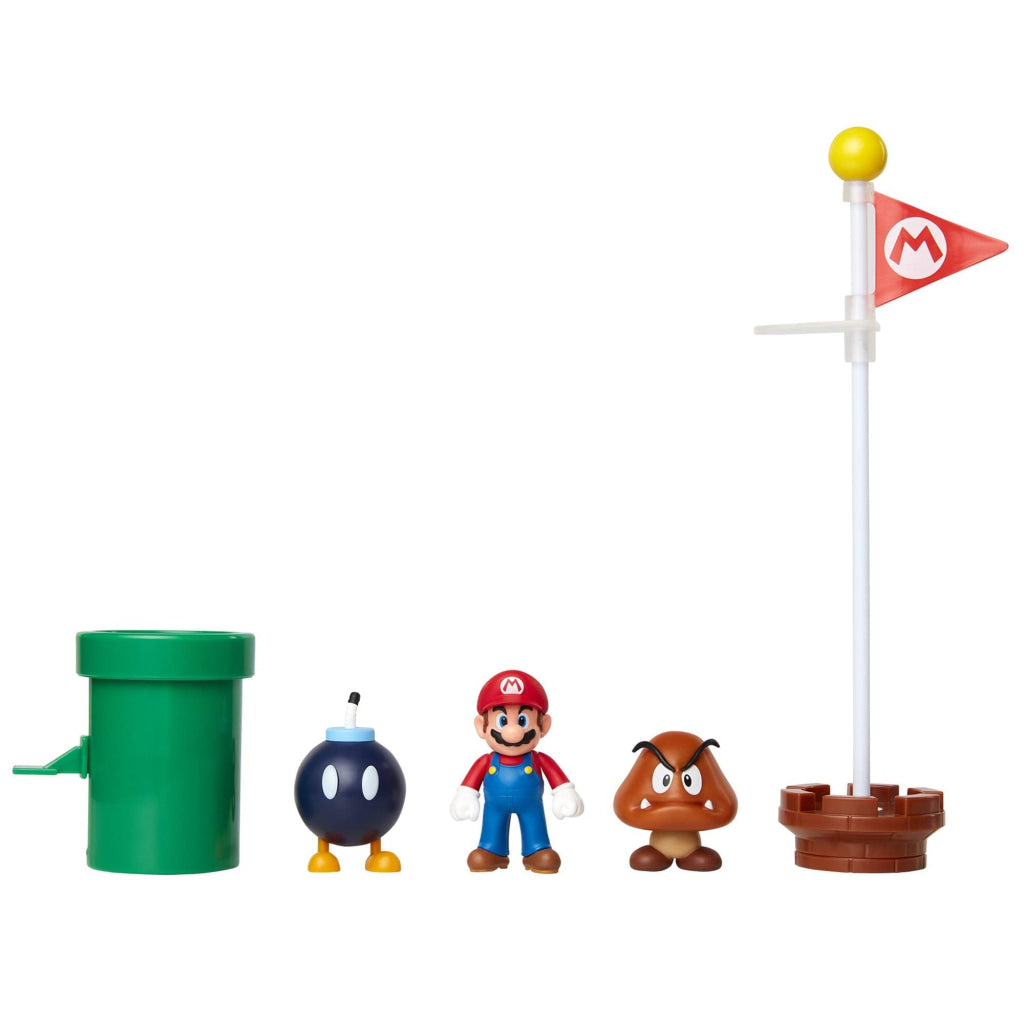 Nintendo Super Mario 2.5’’ Acorn Plains Diorama Set Nintendo