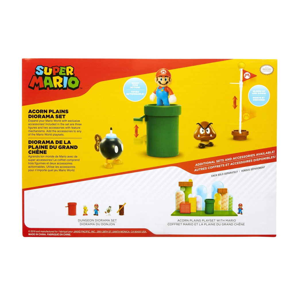 Nintendo Super Mario 2.5’’ Acorn Plains Diorama Set Nintendo